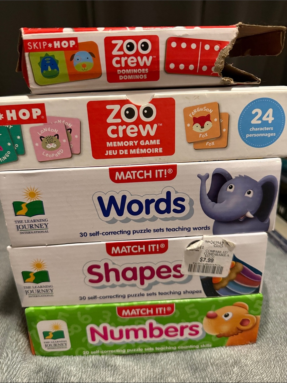 Kids educational games and puzzle sets